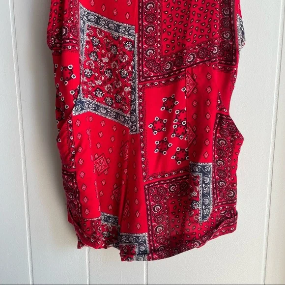 🛒✨Planet blue paisley print romper - Picture 3 of 10